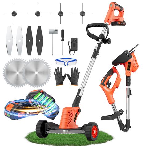 Electric Cordless Weed Wacker Foldable Lightweight Weed Eater 21V