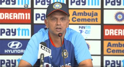 Rahul Dravid Hesitate At Using The Word S In A Press Conference Ind Vs Pak Asia Cup 2022