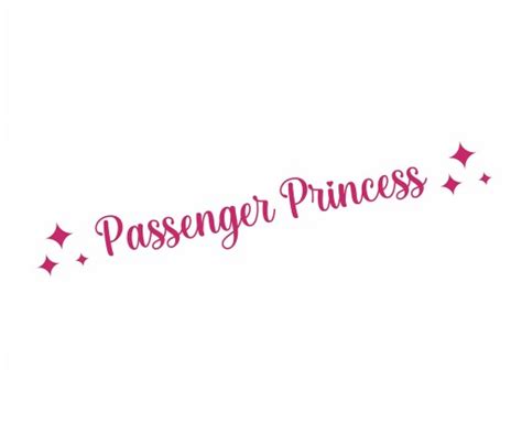 Naklejka Passenger Princess Na Lusterko Cs0092 Za 899 Zł Z Śrem Allegropl 13340215137