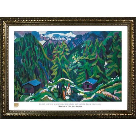 Mountain Landscape From Clavadel By Ernst Ludwig Kirchner Framed