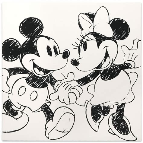 Open Road Brands Disney Mickey And Minnie Black And White Gallery