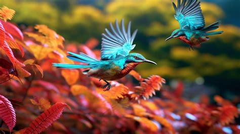 Premium AI Image | colorful birds HD 8K wallpaper Stock Photographic Image