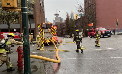 Vancouver Gas Leak Closes Block Vancouver Fire