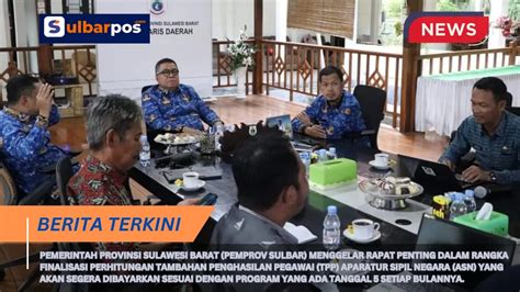 Pemprov Sulbar Gelar Rapat Bahas Finalisasi Perhitungan Tambahan