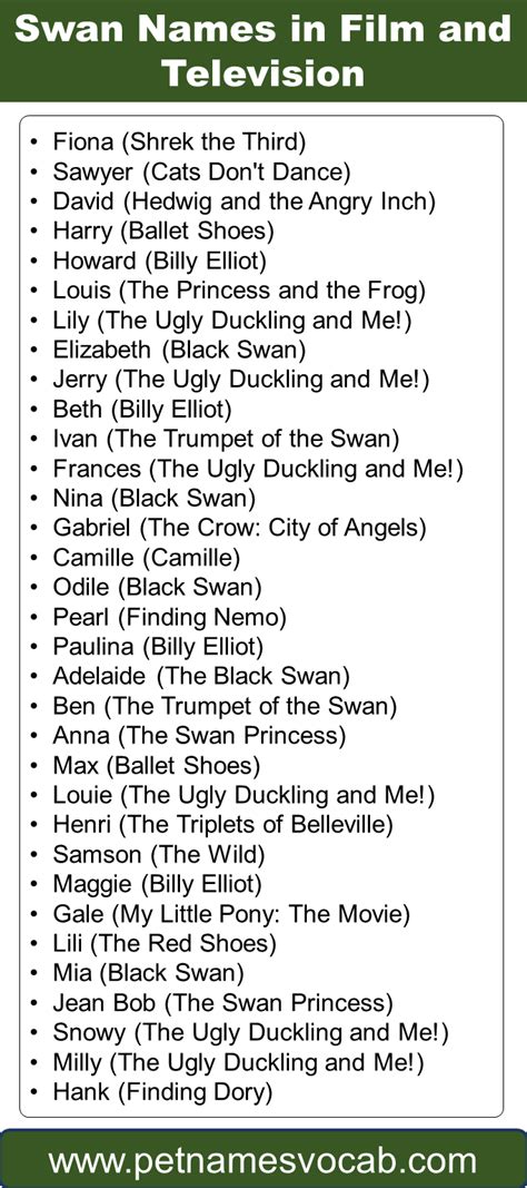 Swan Names: Amazing Names for Swan Pet - Pet Names Vocab