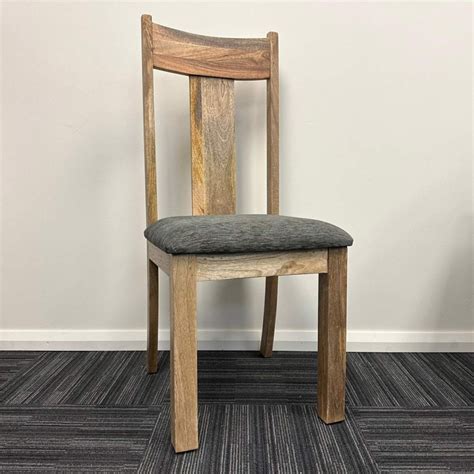 Wood Decor Solid Mango Wood Single Dining Chair With Cushion