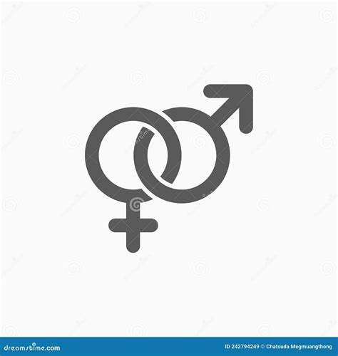 Sex Icon Man Woman Toilet Stock Vector Illustration Of