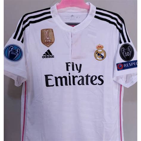 Jual Jersey Home Real Madrid 2014 2015 Full Patch UCL Adidas Climacool