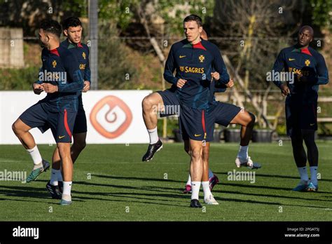 Joao Palhinha C Seen In Action During The Training Session At Cidade