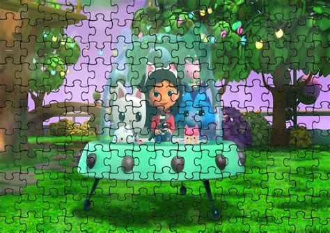 Puzzle Układanka 110 el Koci Domek Gabi Woreczek Z Nadrukiem bez