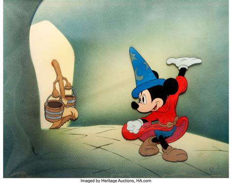 Fantasia The Sorcerer S Apprentice Mickey Mouse Production Cel Lot