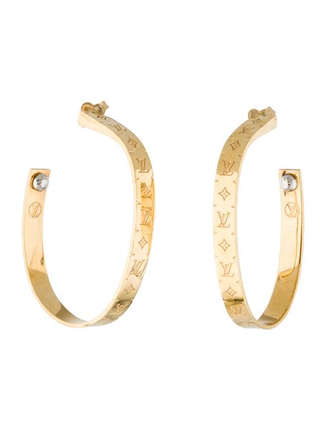 Louis Vuitton Silver Hoop Earrings For Men | IUCN Water