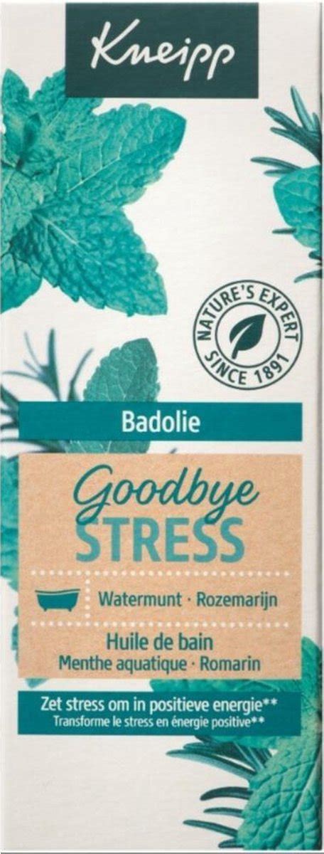 Kneipp Goodbye Stress Badolie Watermunt Rozemarijn Ontspannend