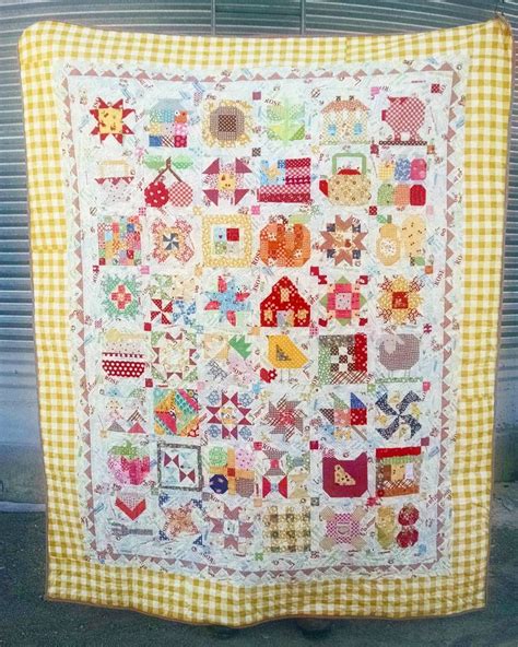 Here Is My Complete Farm Girl Vintage Quilt I Loved Making Each One Of These Sweet Blocks