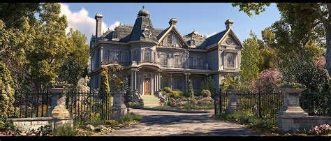 QuotGrand Victorian Manor With Classic Mansion Charmquot Premium AI