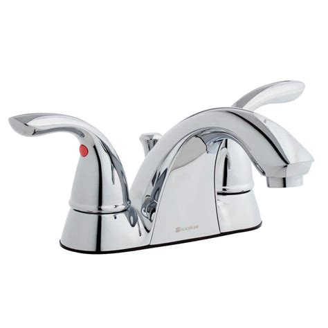 Glacier Bay Builders 4 In Centerset Double Handle Low Arc Bathroom Faucet In Chrome Hd67091w