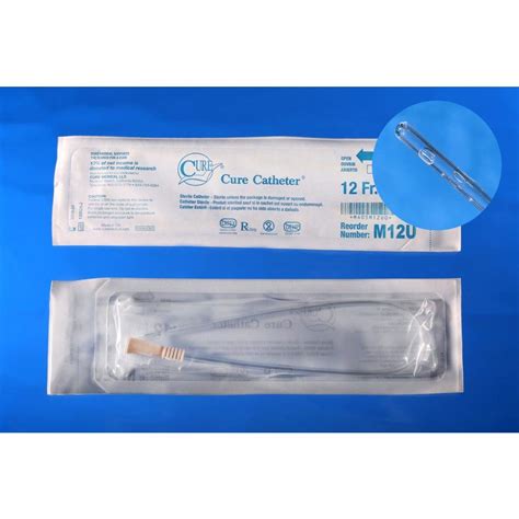 Cure Straight Tip Pocket Catheter For Men 12 Fr 16 Inch