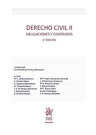 DERECHO CIVIL II OBLIGACIONES Y CONTRATOS Amazon Co Uk VERDA Y