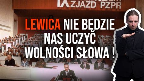 Dobromir Sośnierz Lewica nie będzie nas uczyć wolności słowa YouTube