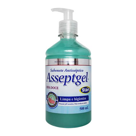 Sabonete Antisséptico Para Cirurgia - SABONETE ANTISSÉPTICO ASSEPTGEL ERVA DOCE Telediu Multi Cirúrgica
