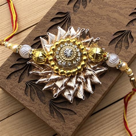 Adorable Diamond Decked Rakhi Set for Raksha Bandhan | Buy Online Fancy Rakhi