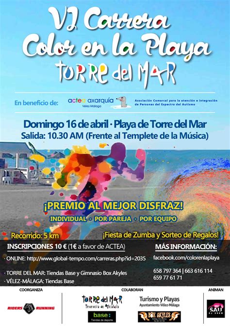 Torre del Mar celebrará su VI Carrera del Color en la playa Malaguear