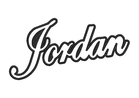 Jordan Letter Logo with Applique Embroidery Designs - Embroidery ...