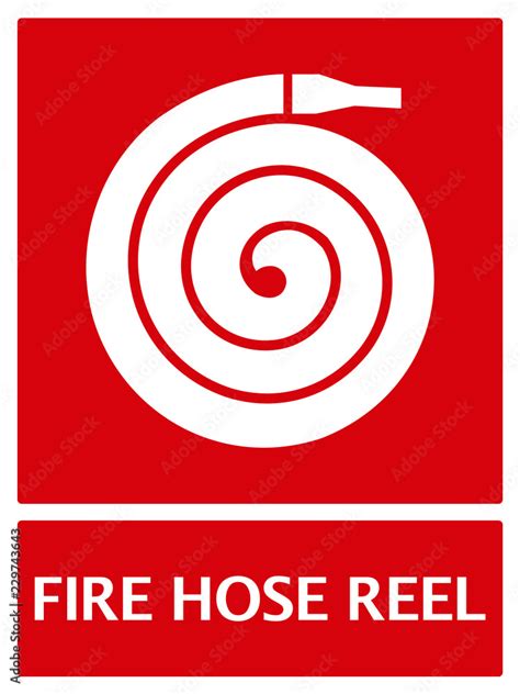 Fire Hose Reel Symbol Sign Vector Illustration Isolate On White