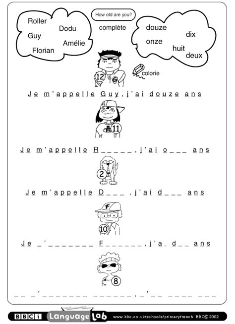 Primary French Printable Worksheet French Worksheets French 39766 Hot Sex Picture