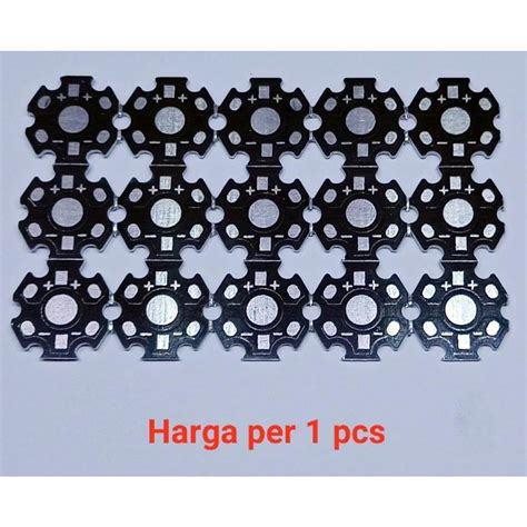 Jual Heat Sink Aluminium Plat Pendingin LED 1W 3W Universal Star PCB