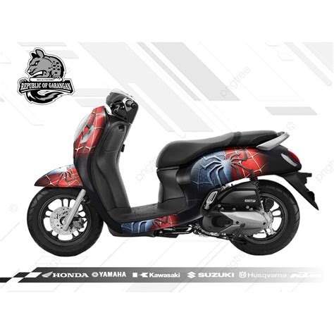 Jual Decal Scoopy Full Body Dekal Sticker New Fi Baru Spiderman