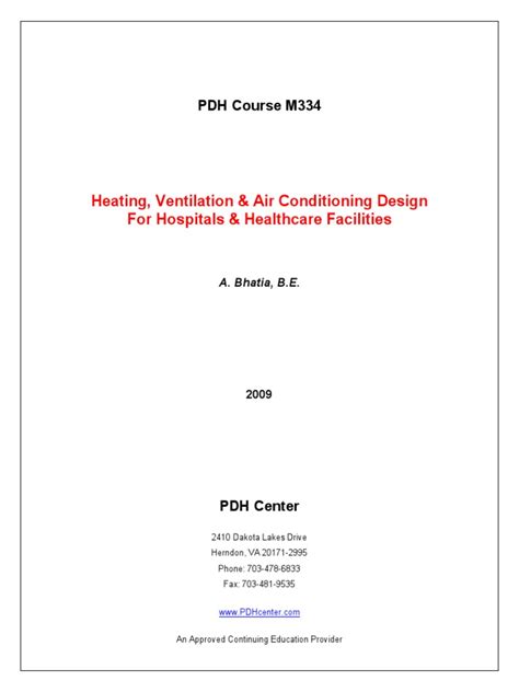 HVAC Design For Hospital and Health Facilities | PDF | Transmission ...