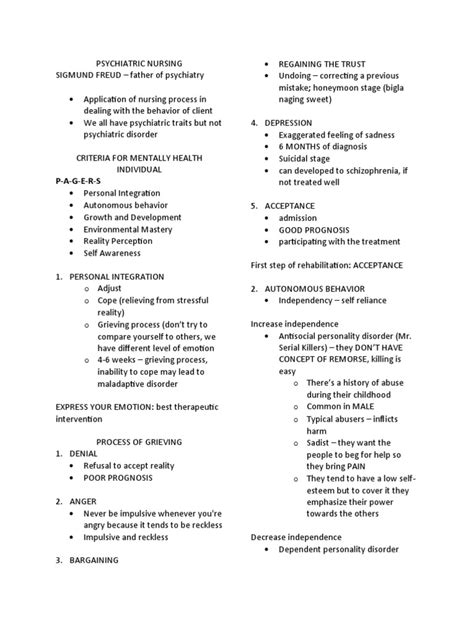 Psychiatric Nursing | PDF