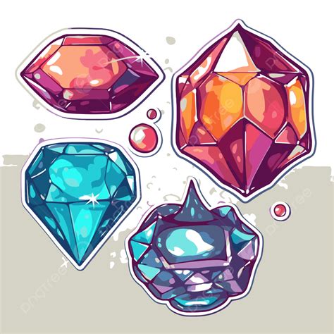 Gems Sticker Png Vector Psd And Clipart With Transparent Background