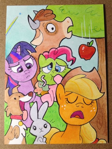 2635456 Safe Artist Shuffle001 Applejack Pinkie Pie Rainbow Dash