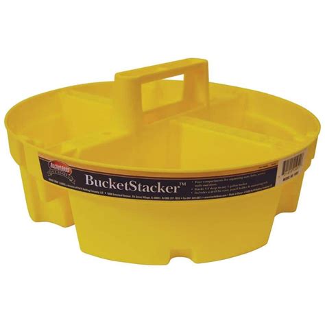 Bucket Boss 12 in. 4-Compartment Stacker Small Parts Organizer-15051 ...