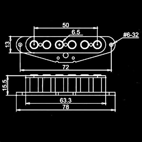 Artec Alnico V Big Pole Pieces Open Top Neck Pickup For Telecaster