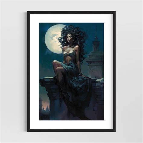 Greek Mythology Art Medusa Wall Art Original Fine Art Print - Etsy