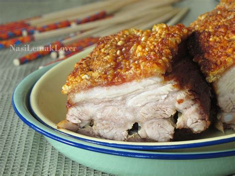 Nasi Lemak Lover Crispy Roast Pork Siew Yoke 脆皮烧肉