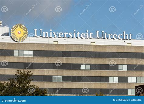 Utrecht University Logo On Building Stock Image Image Of Education Netherlands 342966275