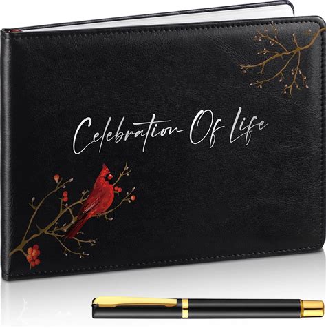 Amazon Yingzhao Memorial Funeral Guest Book With Pen Pages