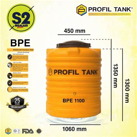 Jual Tandon Air Toren Air Tangki Air Profil Tank Bpe Liter