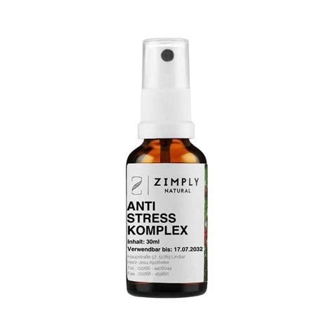 Zimply Natural Anti Stress Komplex Spray Ml Shop Apotheke