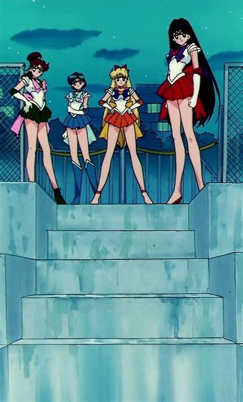 Characters Sailors Mercury Mars Jupiter And Venus Sailor Moon Girls