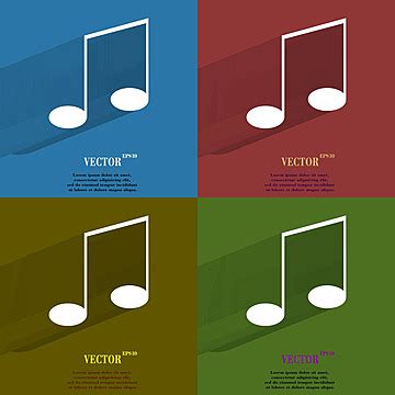 Colorful Music Notes Vector Art PNG Images | Free Download On Pngtree