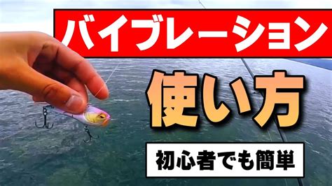 【初心者でも簡単】バイブレーションの使い方を解説！【バス釣り】 Youtube