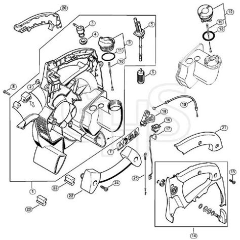 Genuine Stihl BG85 Q Fan Housing Inside 04 2001 45 2001 18