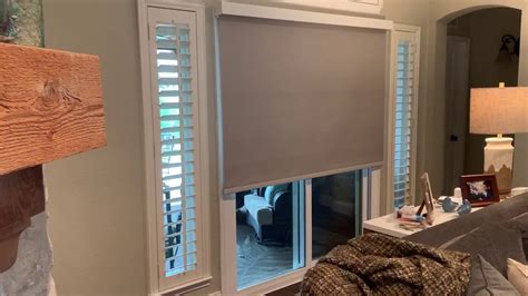 Blackout Roller Shade For Sliding Patio Door Youtube