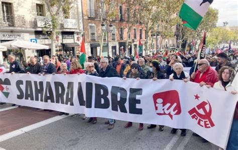 Pour réclamer lautodétermination du peuple sahraoui Grandes