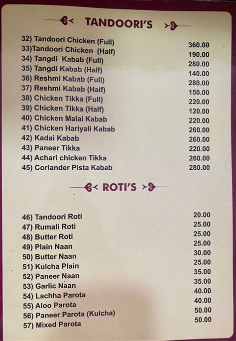 Menu At Abhiruchi Biryani Point Hyderabad Shop No